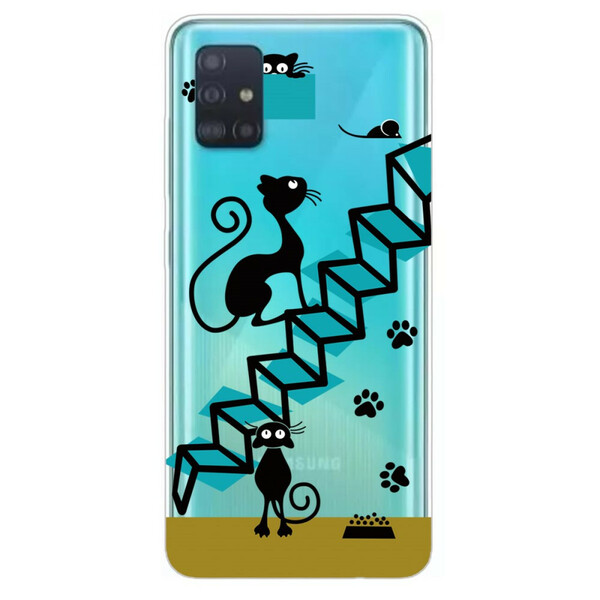 Samsung Galaxy A71 Funny Cats Case