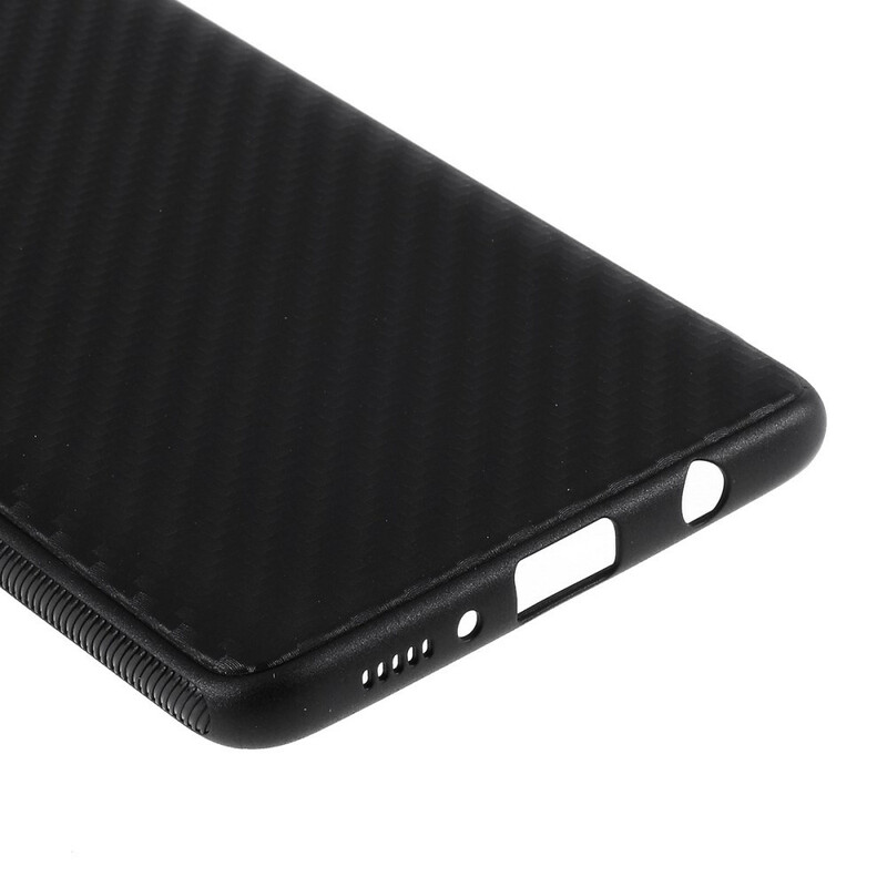 Samsung Galaxy A71 Hiilikuitu tekstuuri Case