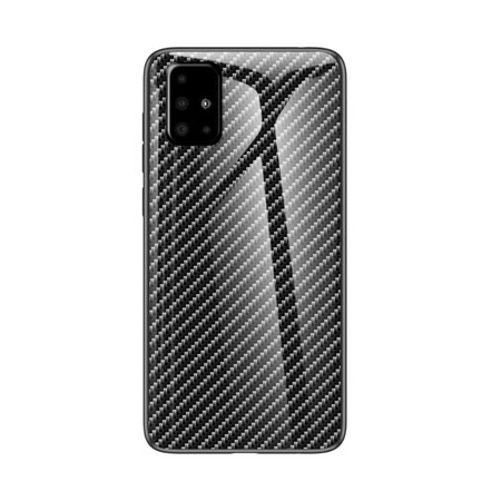 Samsung Galaxy A71 Hiilikuitu karkaistu lasi tapauksessa
