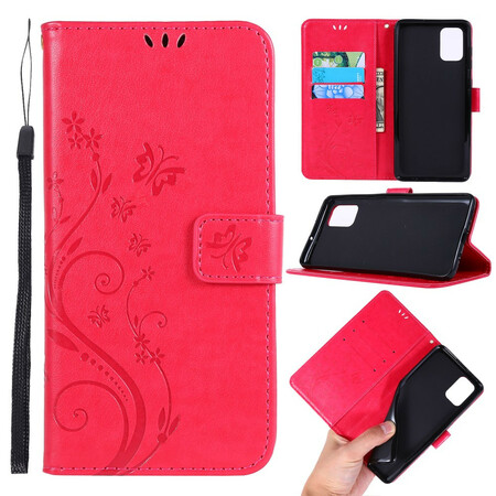 Samsug Galaxy A71 huomaamaton Butterfly hihna tapauksessa