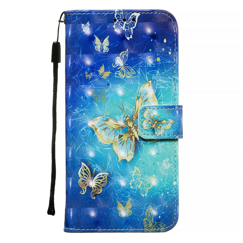 Samsung Galaxy A71 Gold Butterfly Lanyard Asia