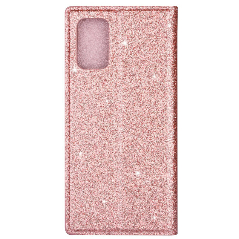 Flip Cover Samsung Galaxy S20 tyyli Glitter