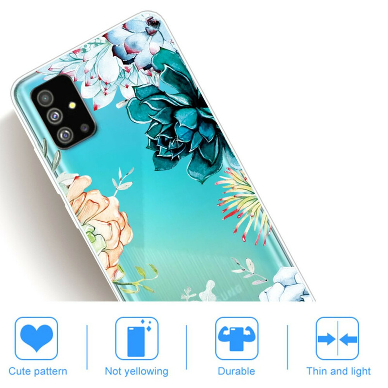 Samsung Galaxy S20 Kirkas akvarelli kukka tapauksessa