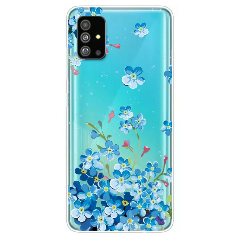 Samsung Galaxy S20 Siniset kukat Kotelo