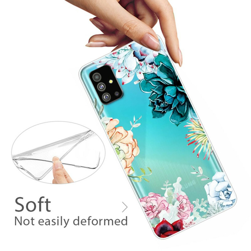 Samsung Galaxy S20 Plus Kirkas akvarelli kukka tapauksessa