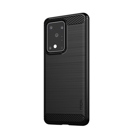 Samsung Galaxy S20 Ultra harjattu hiilikuitu tapauksessa MOFI