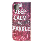 Huawei P40 Lite Case Keep Calm ja Sparkle