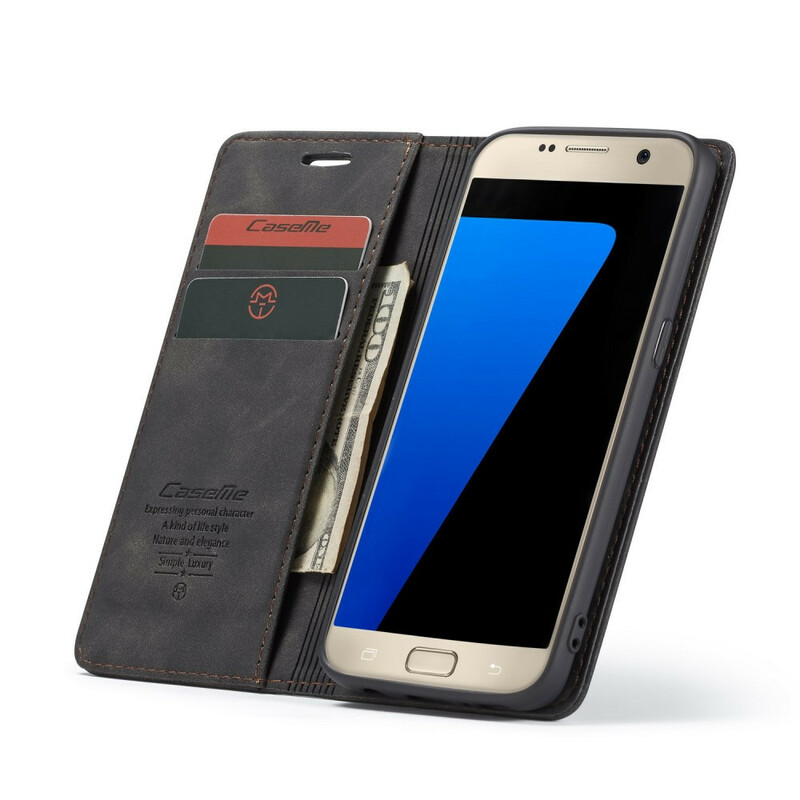 Flip Cover Samsung Galaxy S7 CASEME keinonahkainen kansi