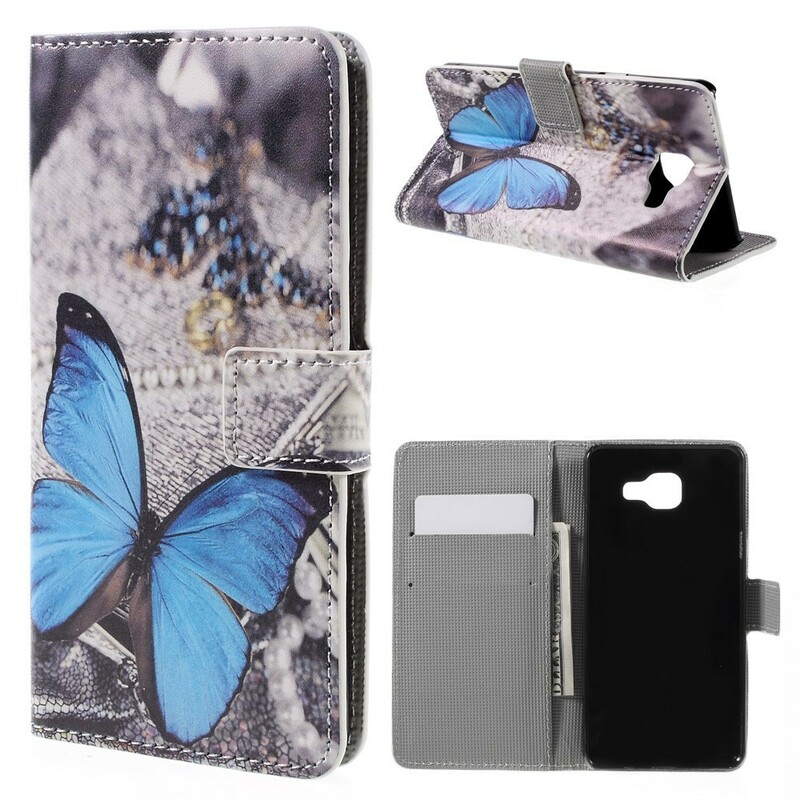 Samsung Galaxy A5 2016 Case Butterfly Blue