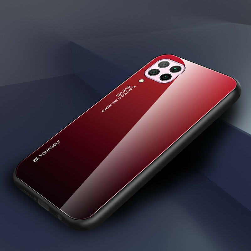 Huawei P40 Lite karkaistua lasia tapauksessa Ole itseäsi varten