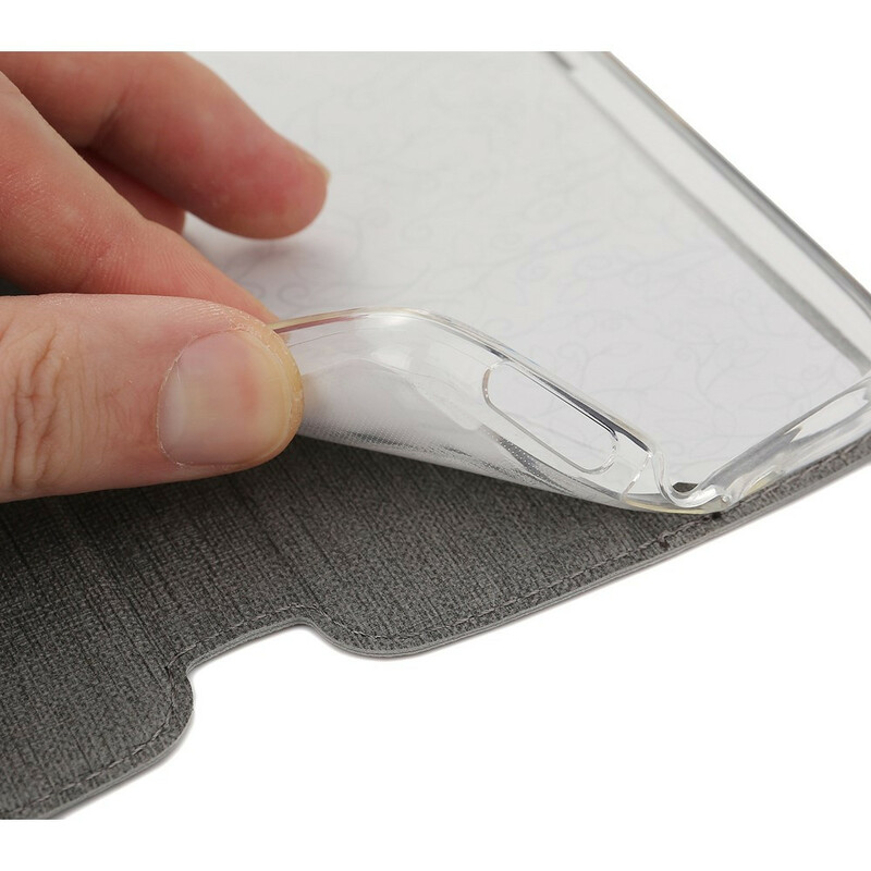 OnePlus 7T Pro Textured Flip Cover -teksturoitu suojakansi