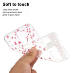 Xiaomi Redmi Note 8 Pro Case Terälehdet ja kissa