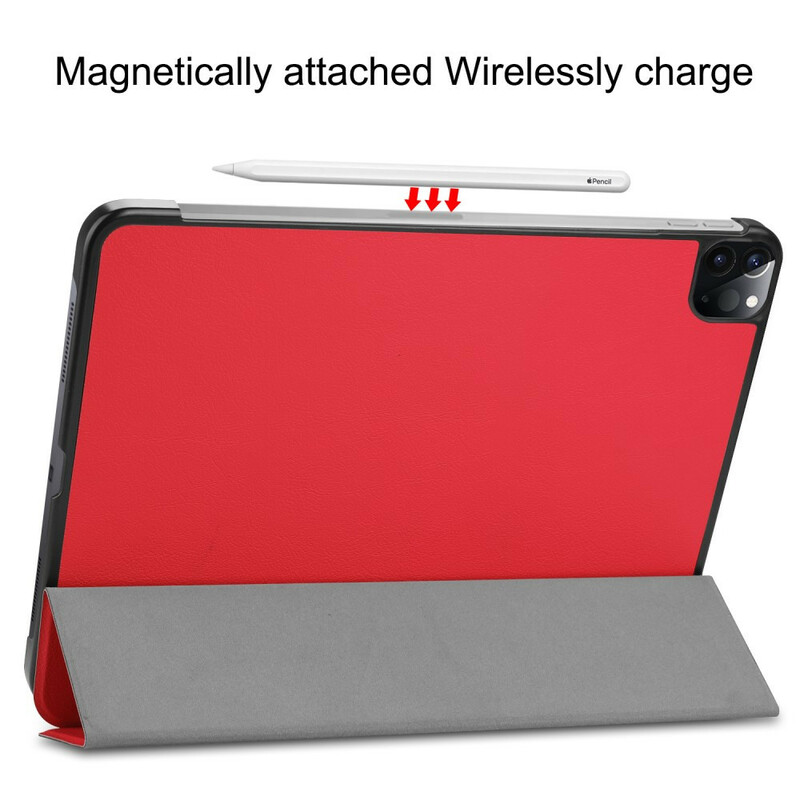 Smart Case iPad Pro 12.9" (2020) Tri Fold Charger Pencil Case -laturikynäkotelo