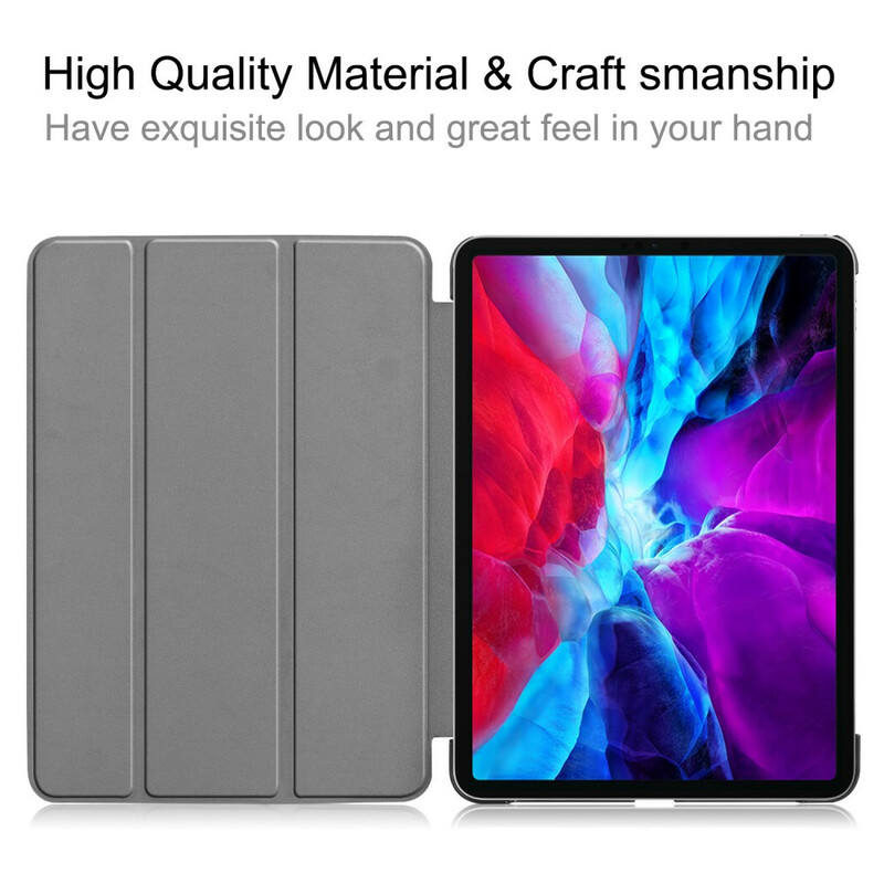 Smart Case iPad Pro 12.9" (2020) Tri Fold Charger Pencil Case -laturikynäkotelo