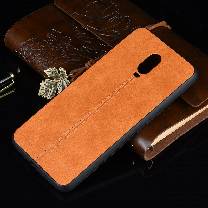 OnePlus 6T Nahka Style Case ompelemalla