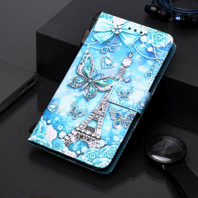 Xiaomi Mi 9T / Mi 9T Pro Eiffel-torni hihna Butterfly Case