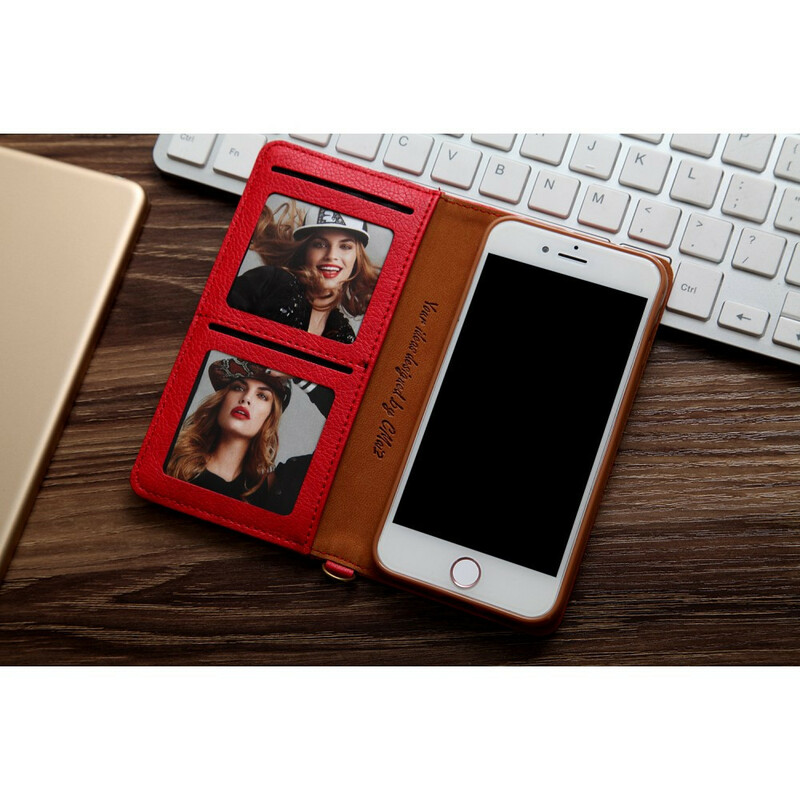 Flip Cover iPhone SE 2 / 8 / 7 Nahka Effect Multi-Card CMAI2