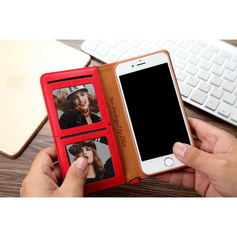 Flip Cover iPhone SE 2 / 8 / 7 Nahka Effect Multi-Card CMAI2