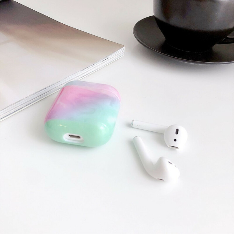 Marmori tyyli silikoni Airpods tapauksessa