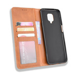 Flip Cover Xiaomi Redmi Note 9S vintage nahka vaikutus tyylikäs Flip Cover Xiaomi Redmi Note 9S vintage nahka vaikutus tyylikäs