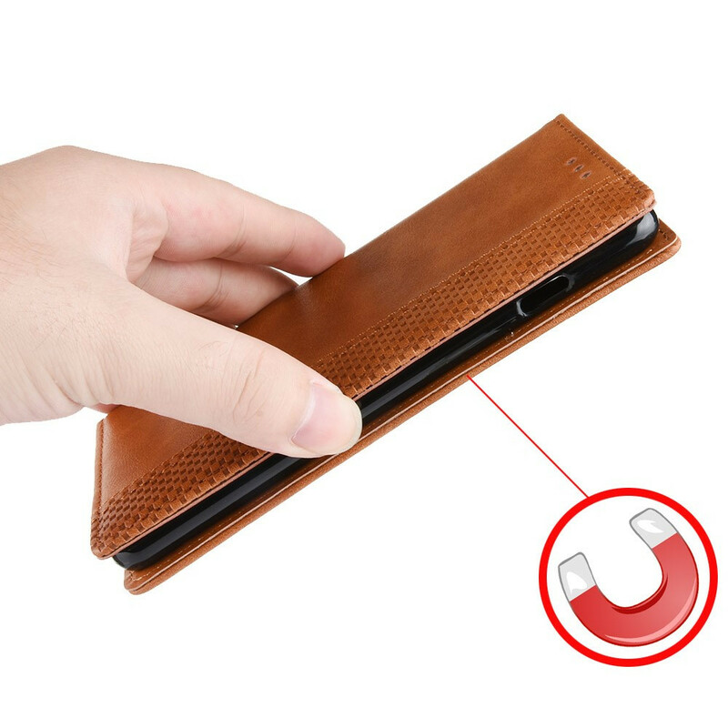 Flip Cover Xiaomi Redmi Note 9S vintage nahka vaikutus tyylikäs Flip Cover Xiaomi Redmi Note 9S vintage nahka vaikutus tyylikäs