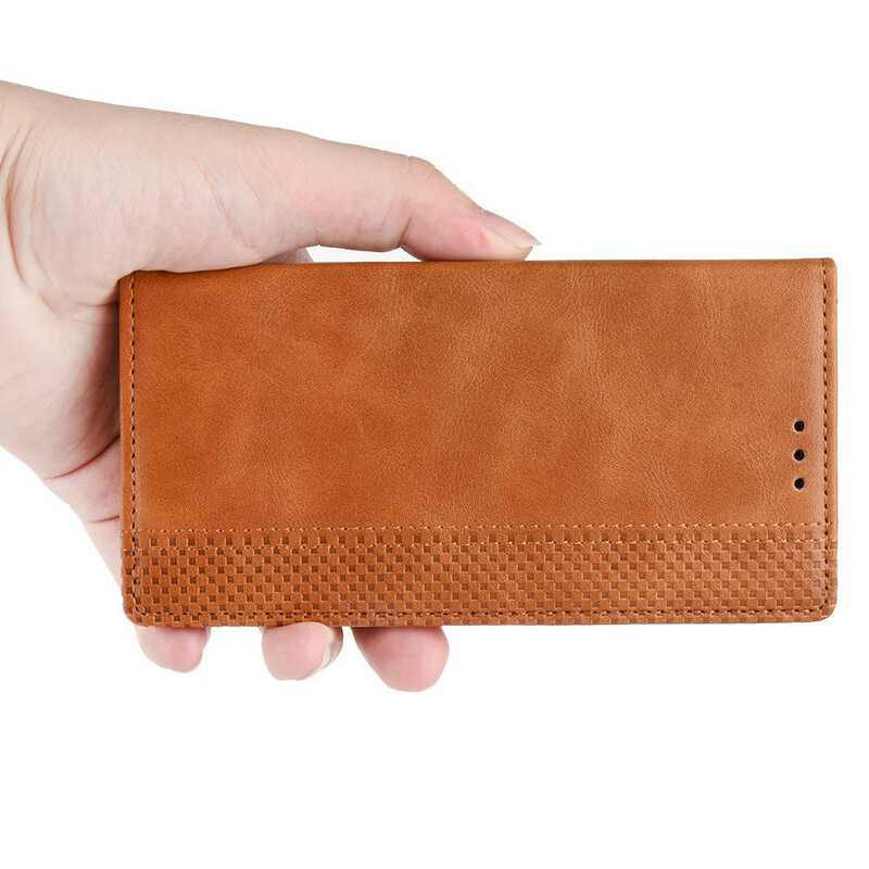 Flip Cover Xiaomi Redmi Note 9S vintage nahka vaikutus tyylikäs Flip Cover Xiaomi Redmi Note 9S vintage nahka vaikutus tyylikäs