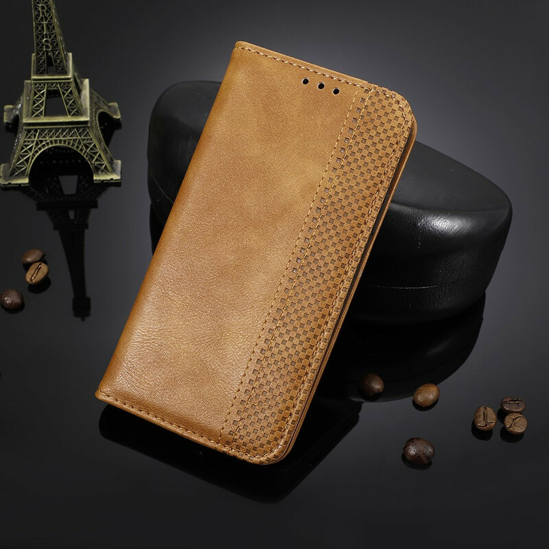 Flip Cover Xiaomi Redmi Note 9S vintage nahka vaikutus tyylikäs Flip Cover Xiaomi Redmi Note 9S vintage nahka vaikutus tyylikäs