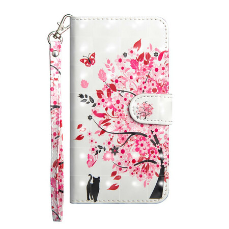 Xiaomi Redmi Note 9S / Redmi Note 9 Pro Case Tree vaaleanpunainen
