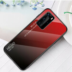 Huawei P40 Pro Cover Hello karkaistu lasi