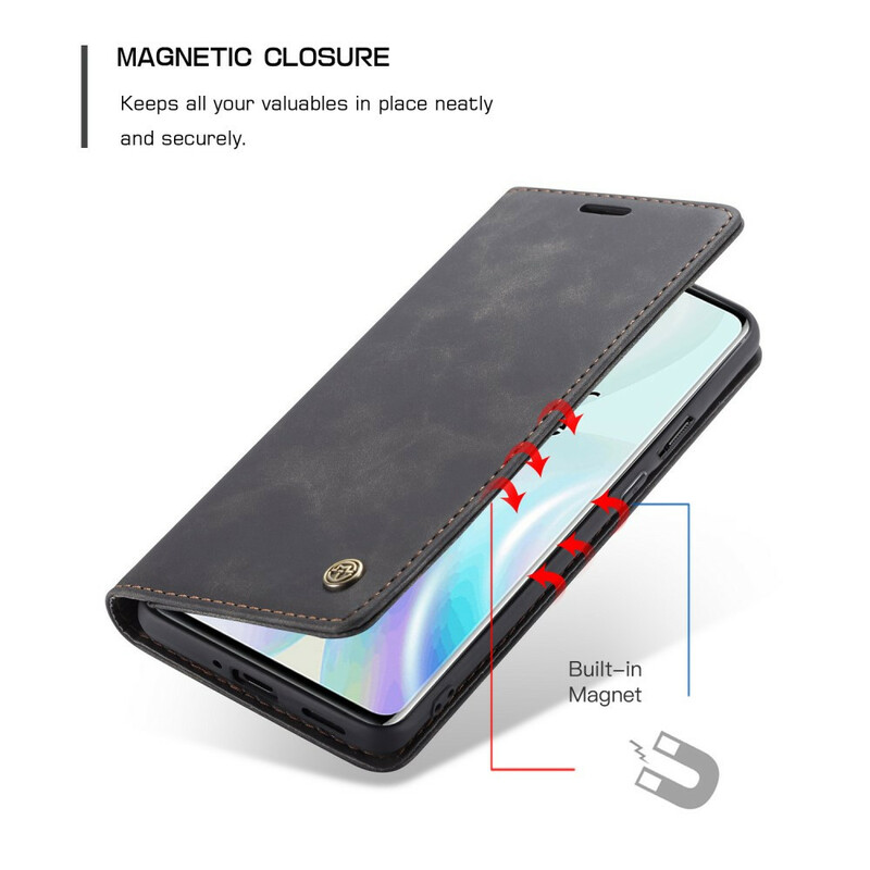 Flip Cover OnePlus 8 CASEME keinonahkainen kansi