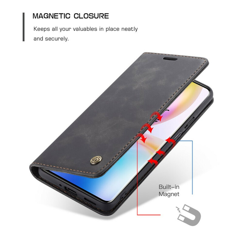 Flip Cover OnePlus 8 Pro CASEME keinonahkainen kansi