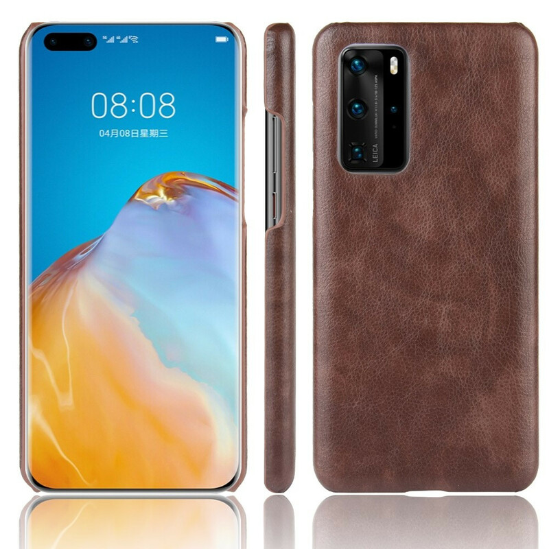 Huawei P40 Pro Cover Nahka Effect Litchi Suorituskyky