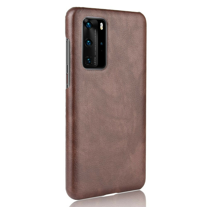 Huawei P40 Pro Cover Nahka Effect Litchi Suorituskyky