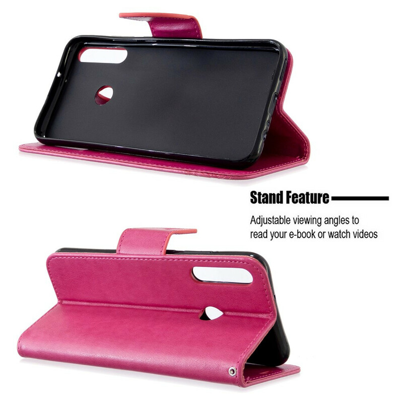 Huawei P40 Lite E Case Perhoset ja vino läppä