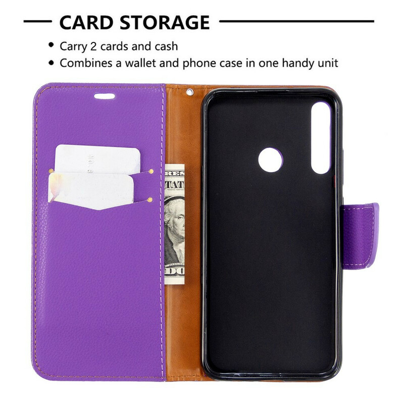 Kotelo Huawei P40 Lite E Litchi vino läppä