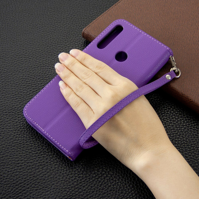 Kotelo Huawei P40 Lite E Litchi vino läppä