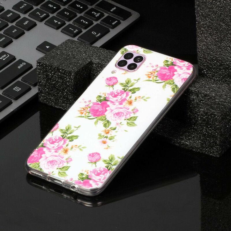 Huawei P40 Lite Kansi Liberty Flowers Fluorescentti