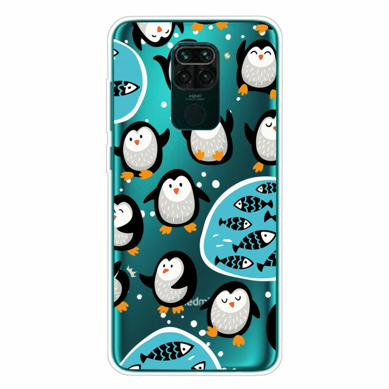 Xiaomi Redmi Note 9 Case Pingviinit ja kalat