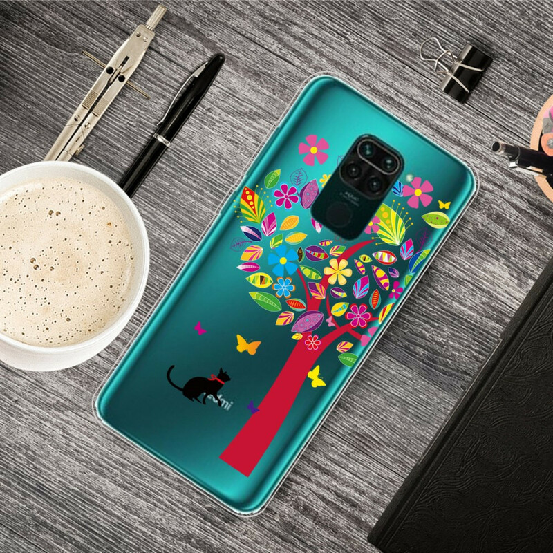 Xiaomi Redmi Note 9 Case Kissa puun alla