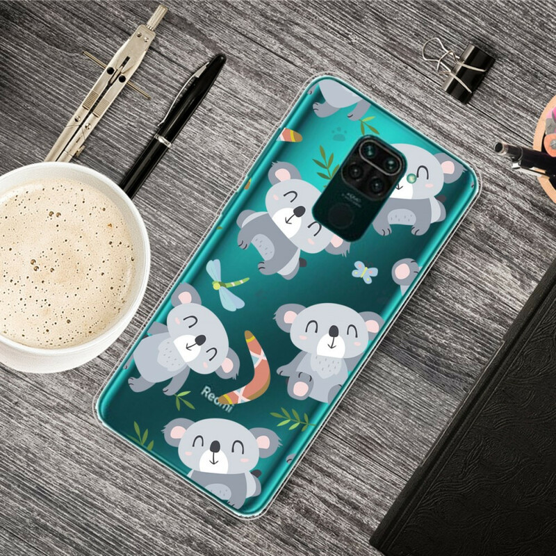 Xiaomi Redmi Note 9 Pieni Pandas harmaa kotelo