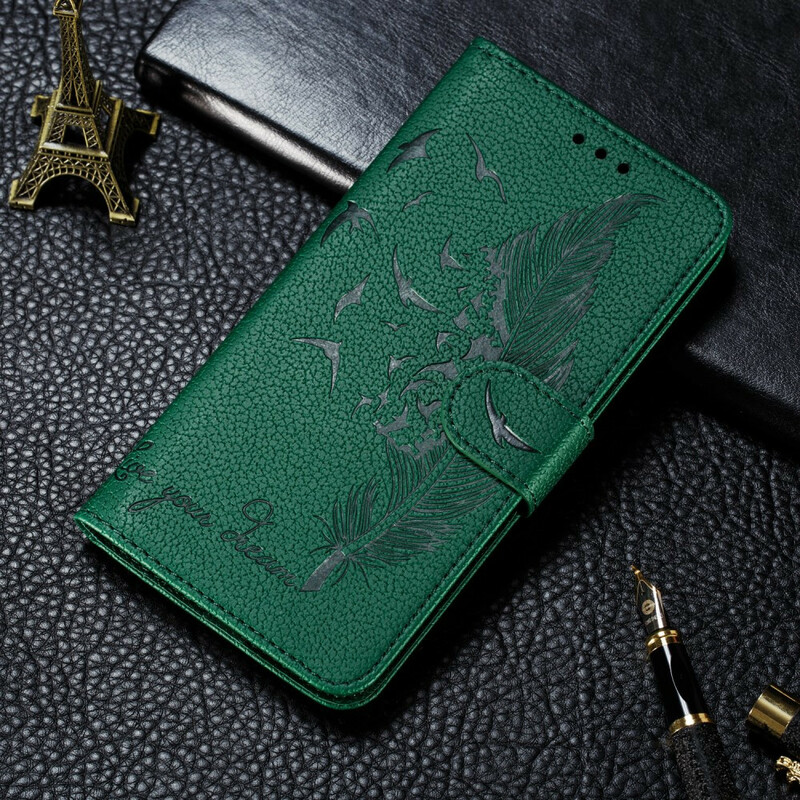 Xiaomi Redmi Note 9S / Redmi Note 9 Pro Case Feather Live Your Dream Suomi