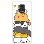 Xiaomi Redmi Note 9S / Redmi Note 9 Pro Case Cartoon Cats