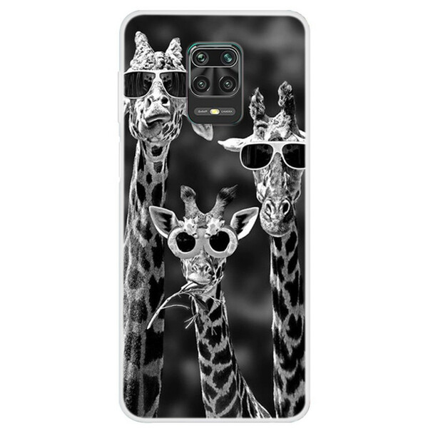 Coque Xiaomi Redmi Note 9S / Redmi Note 9 Pro Girafes à Lunettes