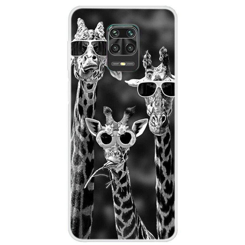 Coque Xiaomi Redmi Note 9S / Redmi Note 9 Pro Girafes à Lunettes