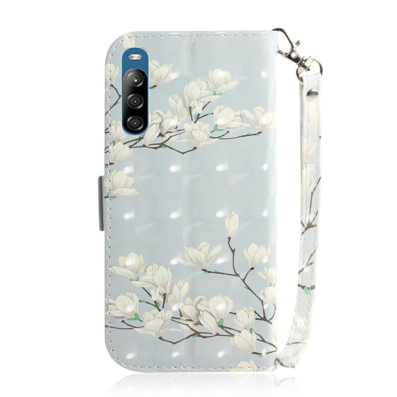 Sony Xperia L4 -kuori kukkahihnalla varustettuna Sony Xperia L4 -kuori kukkahihnalla varustettuna