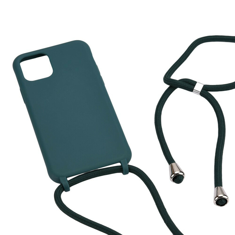 iPhone 11 silikonikotelo ja kätevä johto