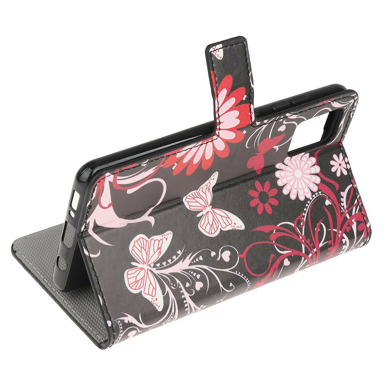 Samsung Galaxy A41 Case Perhoset ja kukat