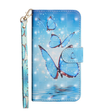 Samsung Galaxy A41 Case Flying Blue Perhoset