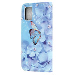 Samsung Galaxy A41 Diamond Butterfly hihna tapauksessa