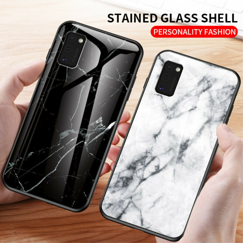 Samsung Galaxy A41 karkaistu lasi tapauksessa Premum väri